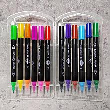 Двухсторонний фломастер для скетчинга. Разноцветный набор из 12 штук "Chaoran"