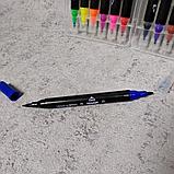 Двухсторонний фломастер для скетчинга. Разноцветный набор из 12 штук "Chaoran", фото 3