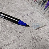 Двухсторонний фломастер для скетчинга. Разноцветный набор из 12 штук "Chaoran", фото 4