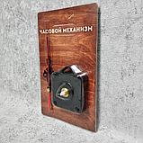 Часовой механизм для настенных часов с узорными стрелками и подвесом, фото 2