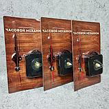 Часовой механизм для настенных часов с узорными стрелками и подвесом, фото 4