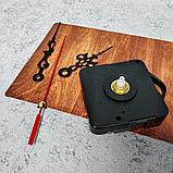 Часовой механизм для настенных часов с узорными стрелками и подвесом, фото 5