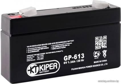Kiper GP-613 F1 (6В/1.3 А·ч) - фото 1 - id-p10446900