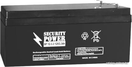 Security Power SP 12-3.3 F1 (12В/3.3 А·ч) - фото 1 - id-p10447871
