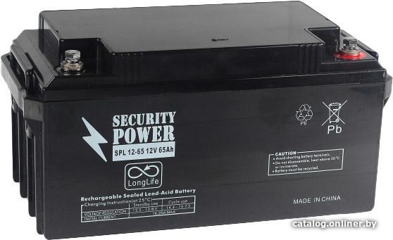 Security Power SPL 12-65 (12В/65 А·ч) - фото 1 - id-p10447887