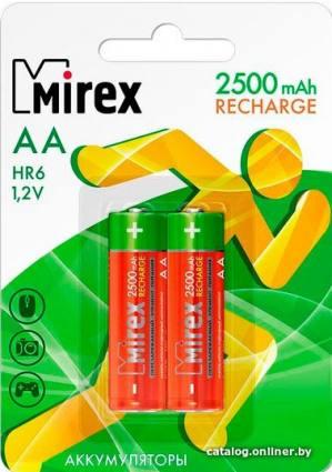 Mirex AA 2500mAh 2 шт HR6-25-E2 - фото 1 - id-p10446103
