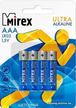 Mirex Ultra Alkaline AAA 4 шт LR03-E4 - фото 1 - id-p10448066