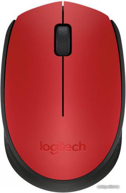 Logitech M171 Wireless Mouse красный/черный [910-004641] - фото 1 - id-p10447213