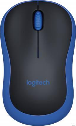 Logitech M185 (черный/синий) - фото 1 - id-p10447216