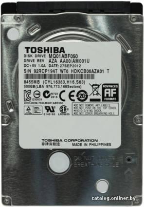 Toshiba MQ01ABF 500GB (MQ01ABF050) - фото 1 - id-p10447308