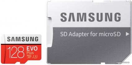 Samsung EVO Plus 2020 microSDXC 128GB (с адаптером) - фото 1 - id-p10446752
