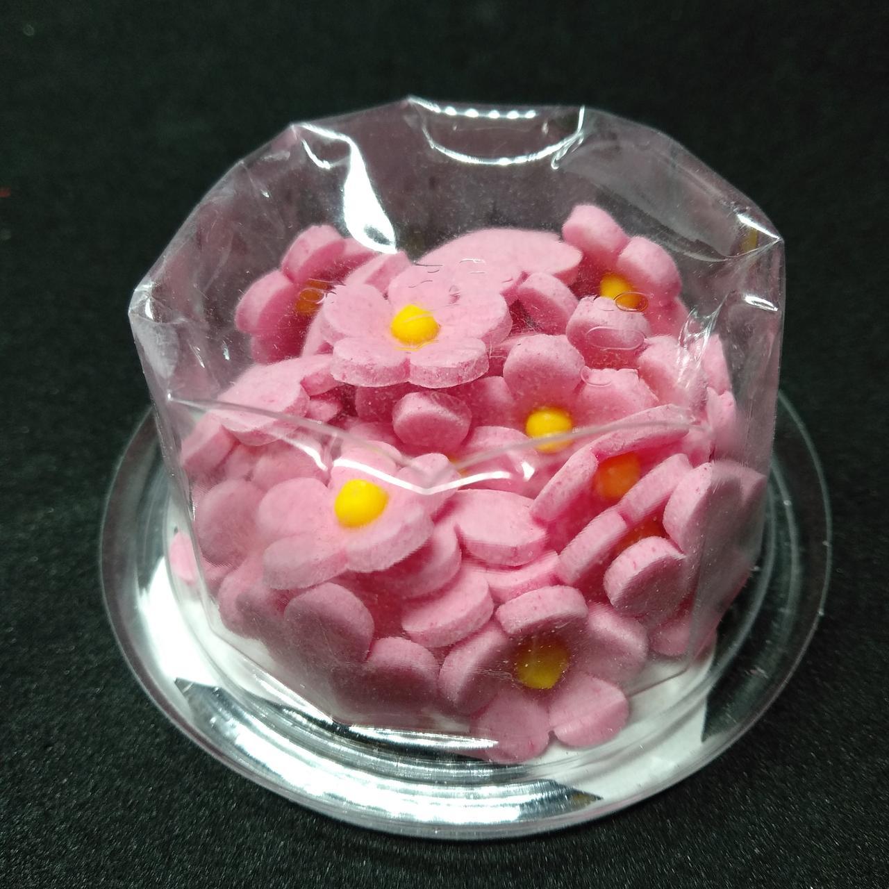 Пасхальное украшение из сахарной мастики Цветы льна розовые - фото 1 - id-p10448554