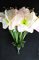 Искусственные цветы Нарцис с травкой 20 шт Белые