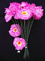 Искусственные цветы Ромашка бело-розовая 20 шт