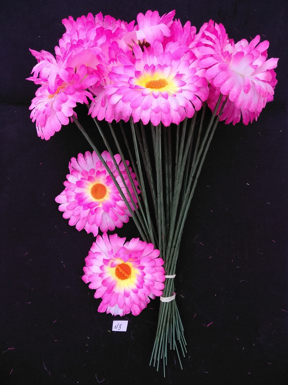 Искусственные цветы Ромашка бело-розовая 20 шт - фото 1 - id-p10448902