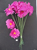 Искусственные цветы Ромашка розовая 20 шт