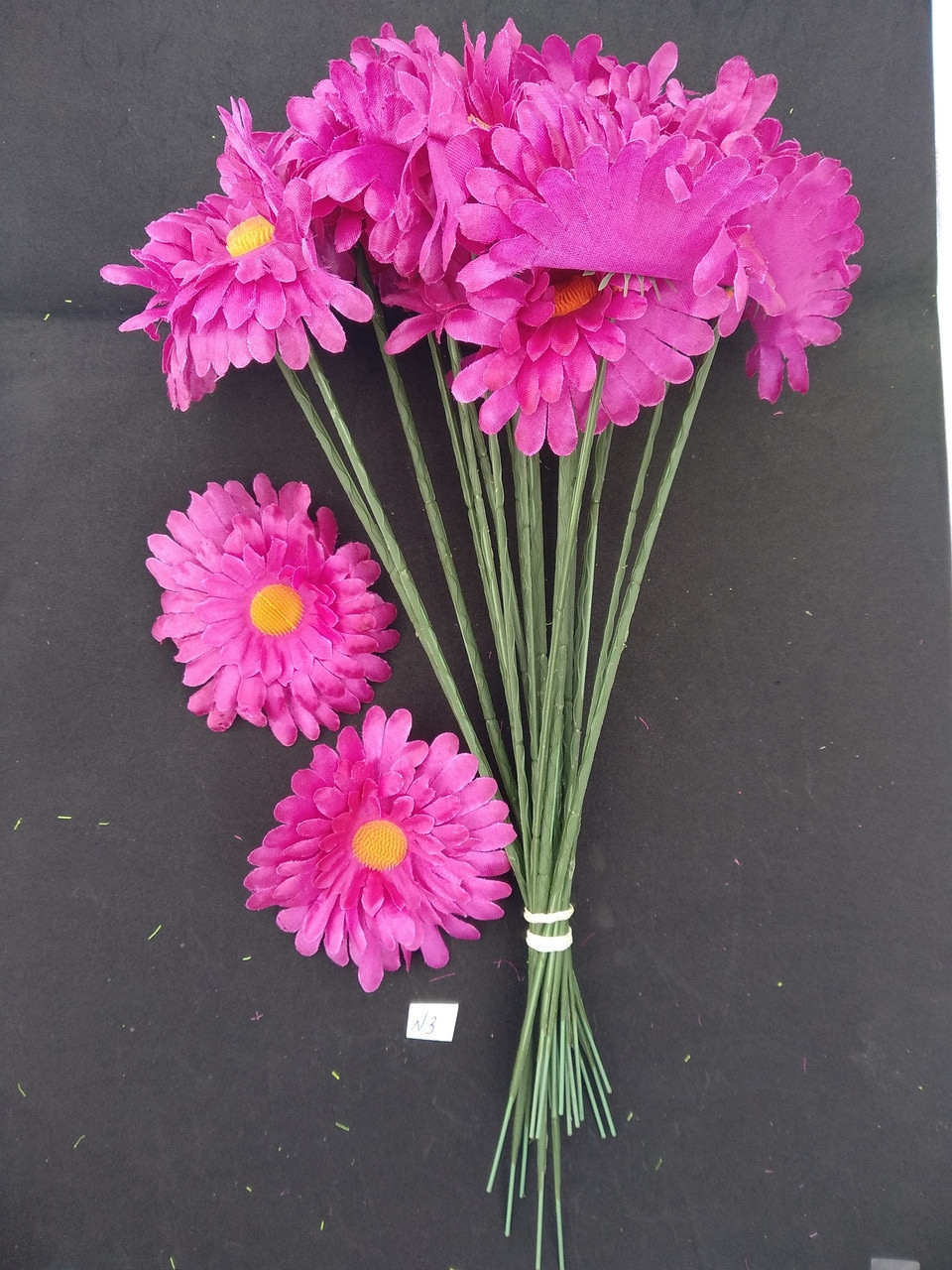 Искусственные цветы Ромашка розовая 20 шт - фото 1 - id-p10448904