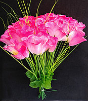 Искусственные цветы Розы 20 шт розовые