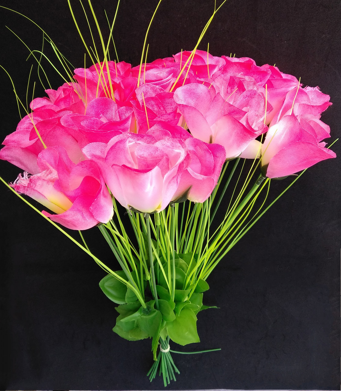 Искусственные цветы Розы 20 шт розовые - фото 1 - id-p10448908