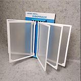 Брендированый уголок покупателя на 5 карманов с пластмассовыми рамками, фото 2
