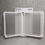 Брендированый уголок покупателя на 5 карманов с пластмассовыми рамками, фото 4