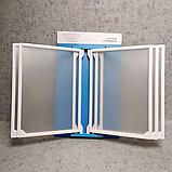 Брендированый уголок покупателя на 5 карманов с пластмассовыми рамками, фото 6