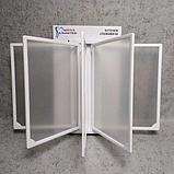 Брендированый уголок покупателя на 5 карманов с пластмассовыми рамками, фото 7