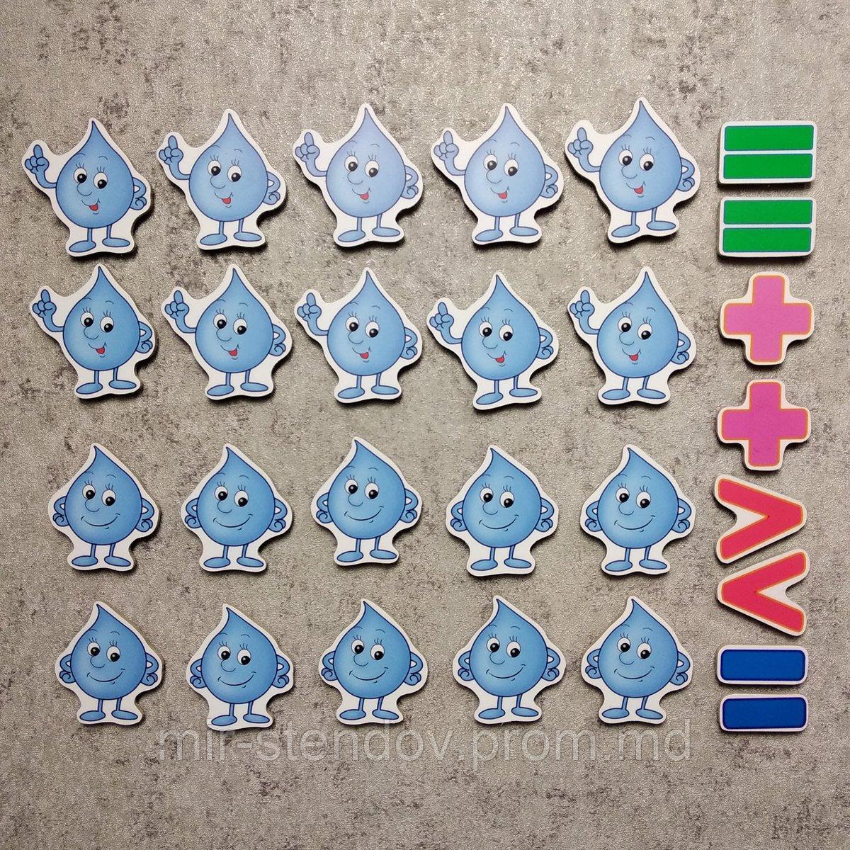 Набор обучающих магнитов Капельки, фото 1