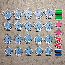 Набор обучающих магнитов Капельки