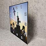 Часы настенные Майнкрафт против дракона, фото 2