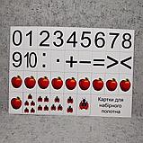 Карточки картонные для наборного полотна. Счётный материал для математики, фото 2