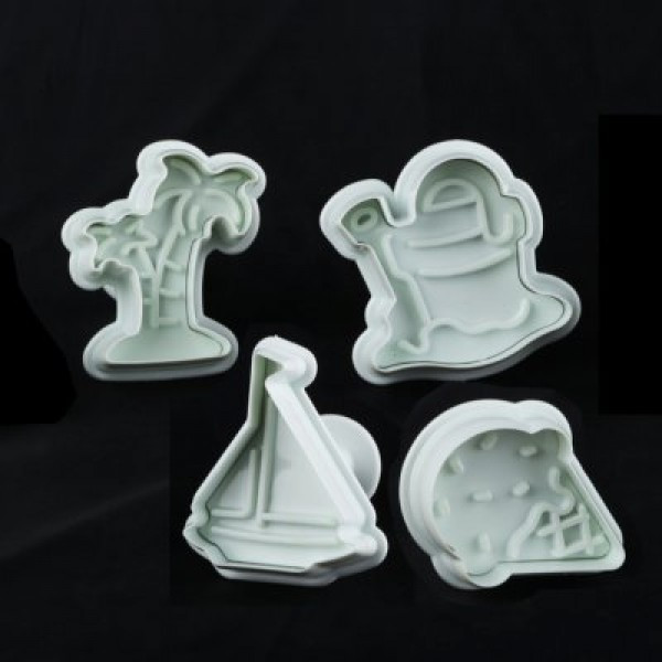 Плунжер пластиковый для мастики"Морской"(набор 4 шт) Империя Посуды EMP_8610 - фото 1 - id-p10449318
