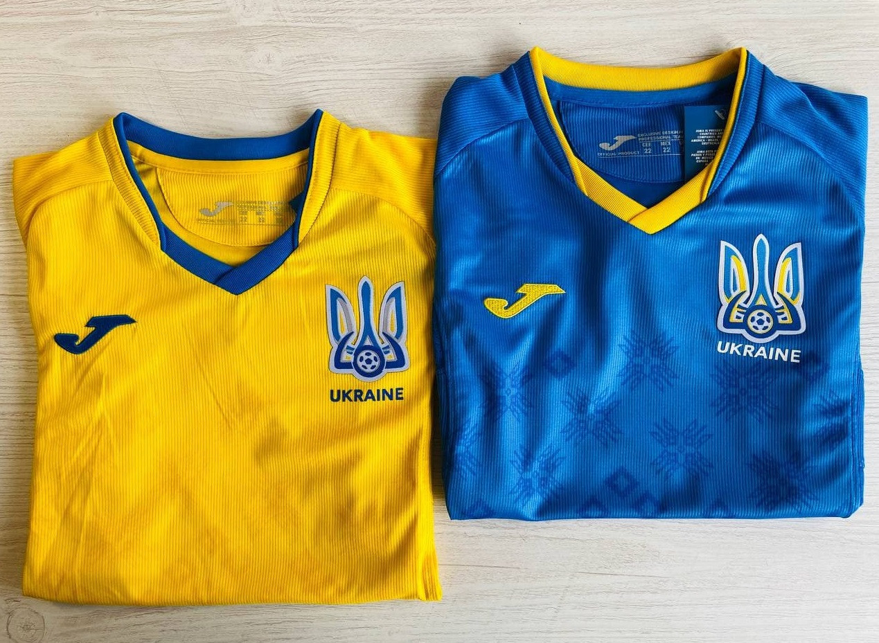 Футбольная форма сборной Украины взрослая 20/21 L (на рост 170-175 см) - фото 1 - id-p8268972