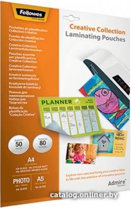 Fellowes Creative Collection Laminating Pouches, А4, А5, 10x15, 50 л - фото 1 - id-p10449529
