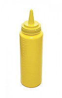 Бутылка для соусов с мерной шкалой 240 мл. желтая 107020NK