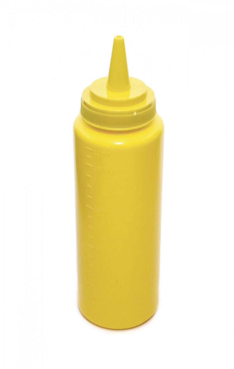 Бутылка для соусов с мерной шкалой 240 мл. желтая 107020NK - фото 1 - id-p10449631