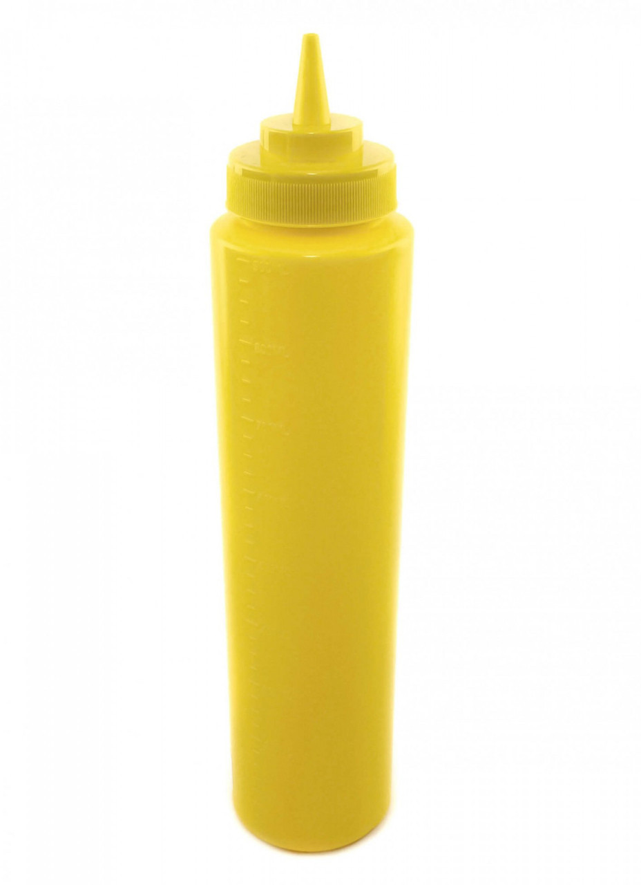 Бутылка для соусов с мерной шкалой 950 мл. желтая 107025NK - фото 1 - id-p10449634