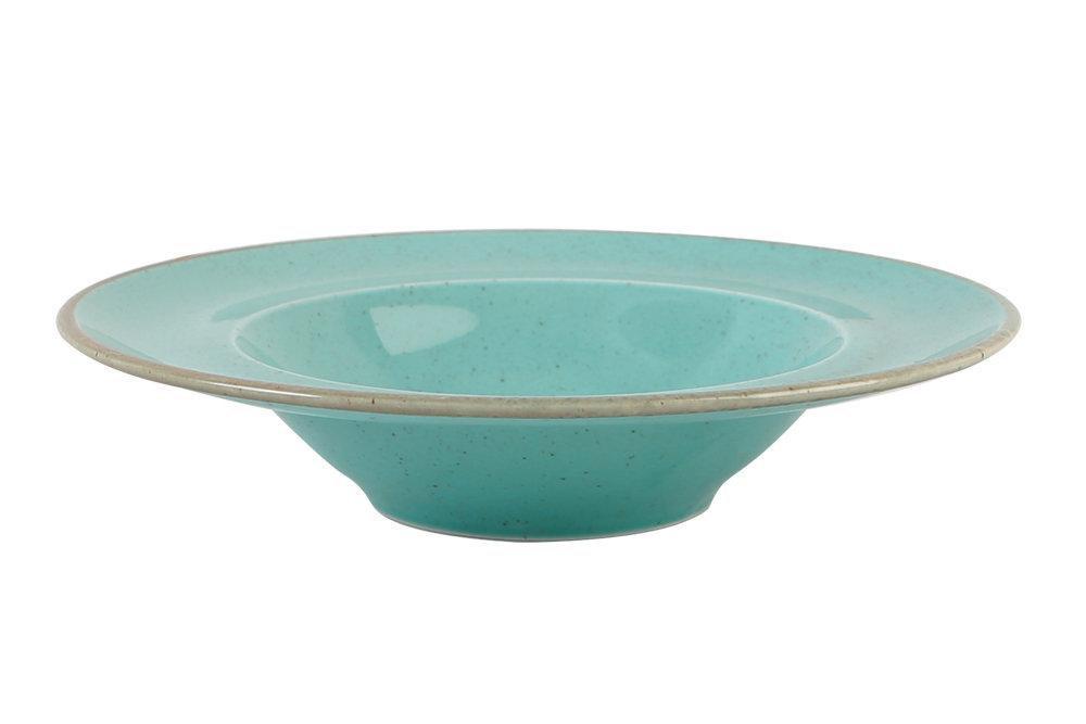 Тарелка для пасты Porland Seasons Turquoise 250 мм 173925.T - фото 1 - id-p10449971