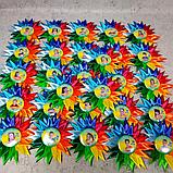 Значок Выпускник (3 вида: с фото, именной или с рисунком) а также розеткой "Семицветик", фото 3