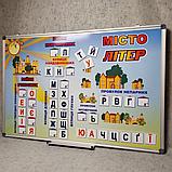 Магнитно-маркерная доска с магнитными карточками "Город букв" (Набор), фото 7