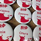 Значки-бейджи с именами работников Пицерии, фото 3