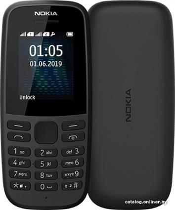 Nokia 105 (2019) Single SIM (черный) - фото 1 - id-p10451801