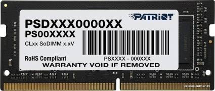Patriot Signature Line 4GB SODIMM DDR4 PC4-21300 PSD44G266681S - фото 1 - id-p10451882