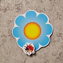 Магнитный стенд для крепления рисунка магнитом "Голубой Цветок"