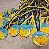 Медаль випускника дитского сада с лентой символикой. "Весёлые цыплята", фото 2