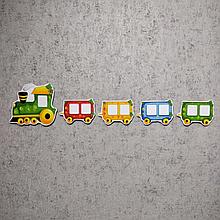 Комплект развивающих магнитов"Поезд"