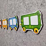 Комплект развивающих магнитов"Поезд", фото 3