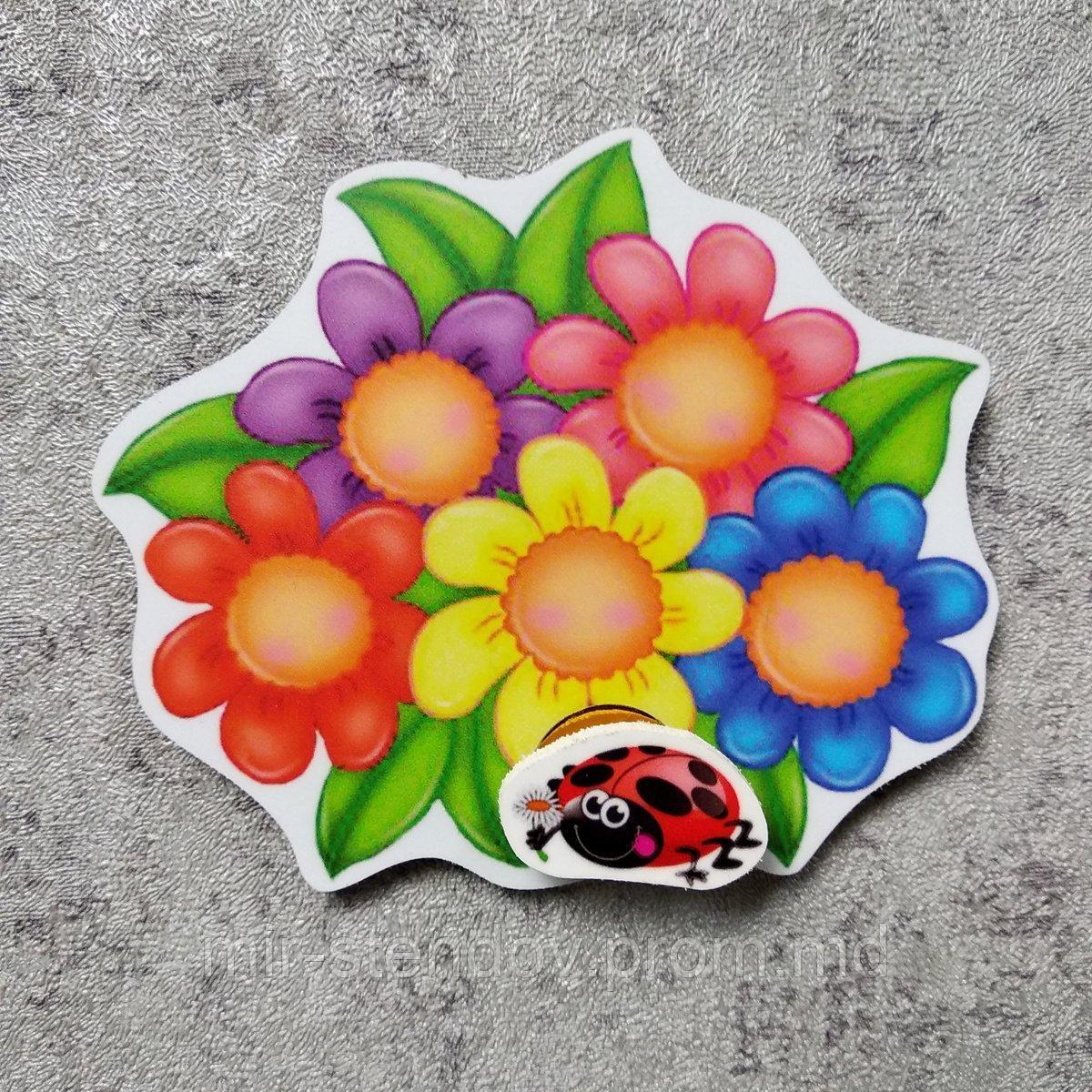 Магнитный стенд для крепления рисунка Букет, фото 1