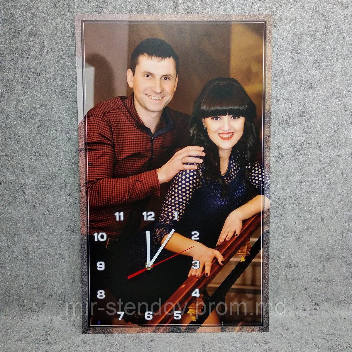 Настенные часы с Вашей фотографией. Прямоугольные, фото 1