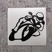 Наклейка на автомобиль Мотоциклист